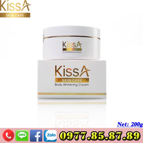 Kem dưỡng trắng da toàn thân Collagen KissA (200g)