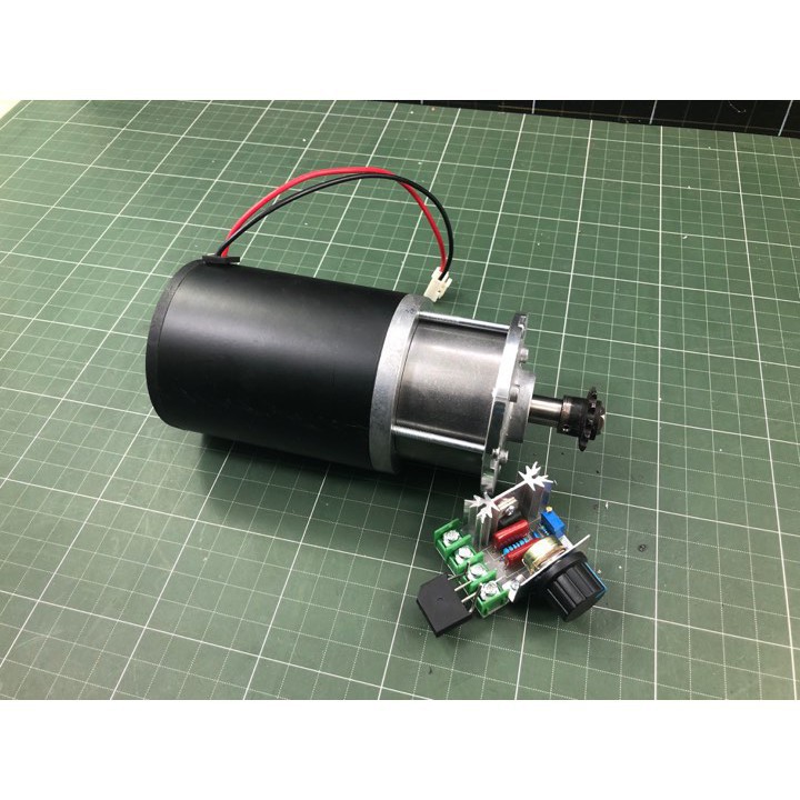động cơ 220v giảm tốc (tặng kèm mạch và răng nhông)