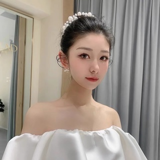 Cài tóc búi hạt nhựa cao cấp cài tóc cô dâu CT01