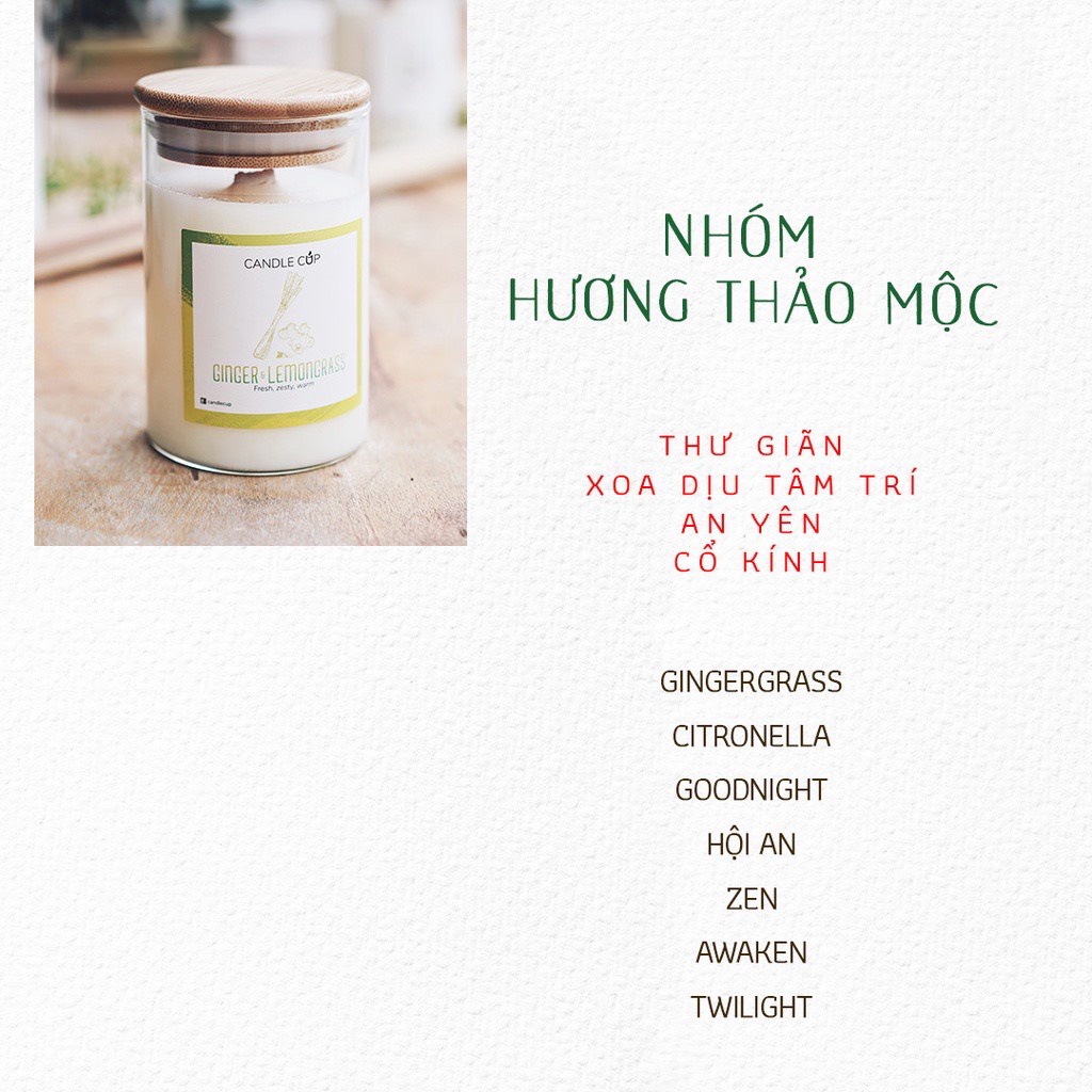 Nến thơm Candle Cup/Agaya - Hương khơi gợi đặc điểm địa danh HỘI AN