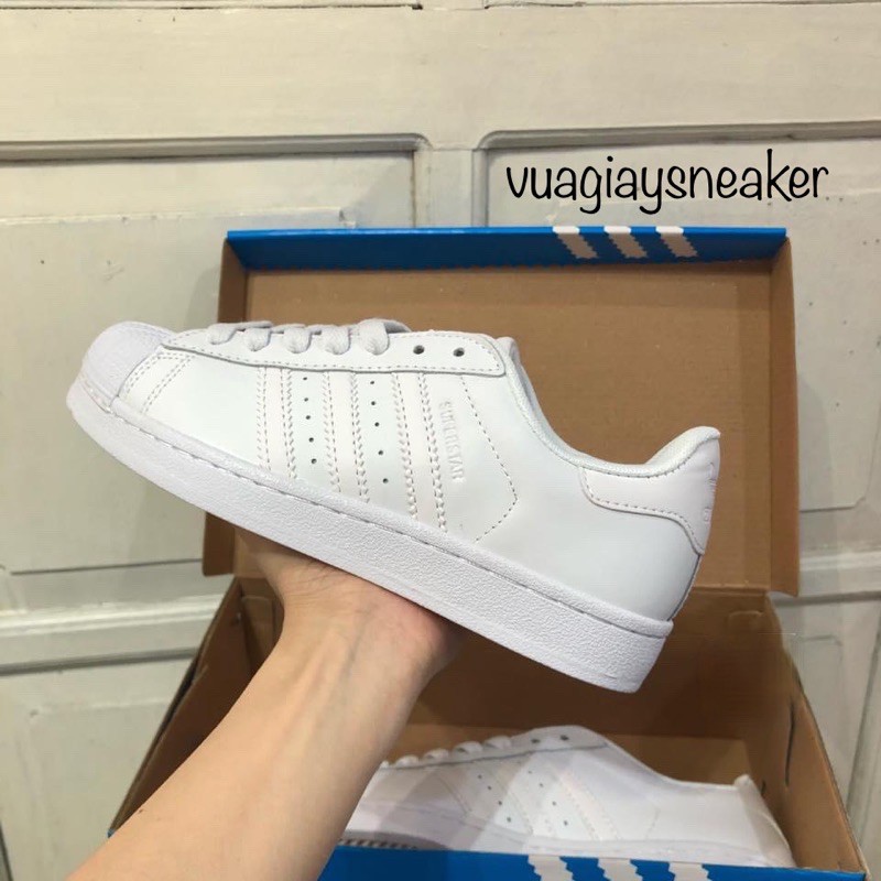 Giày thể thao sneaker super star trắng full