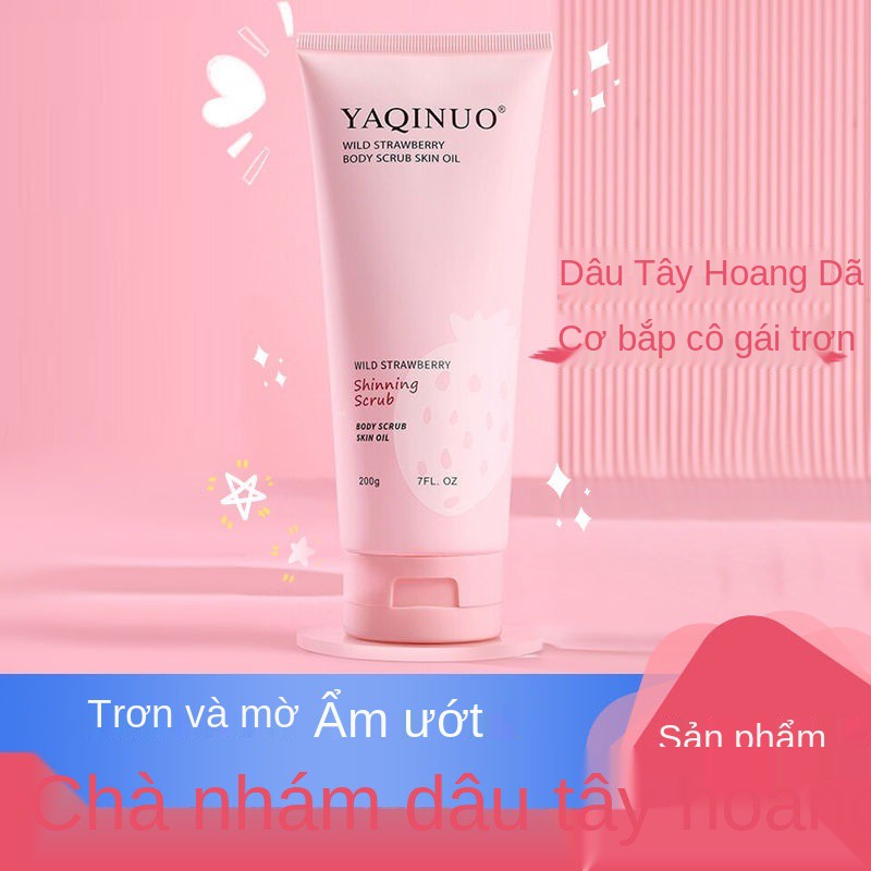 > Dâu rừng tẩy tế bào chết toàn thân để loại bỏ nổi da gà, dưỡng ẩm và làm sáng đều màu da. trắng chuyên sâu. Học sinh