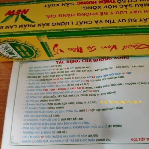 Nhang xông phong thủy Thiên Hương 15cm