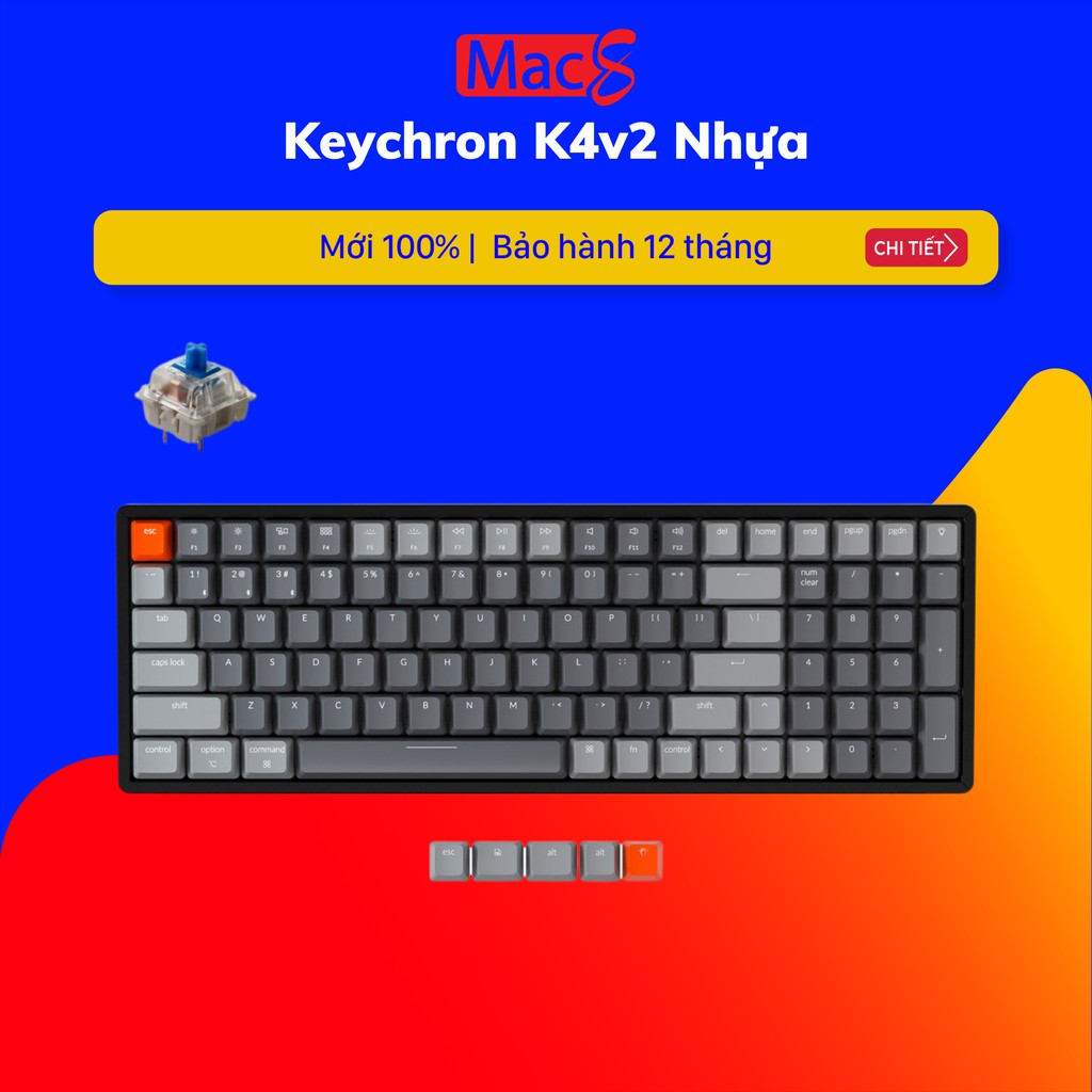 Keychron K4 - Bàn Phím Cơ Keychron K4 V2 Bản Nhựa (Version 2)