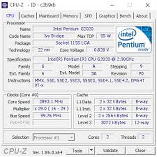 CPU G2020 socket 1155 (3M Bộ nhớ đệm, 2,90 GHz) hàng cũ