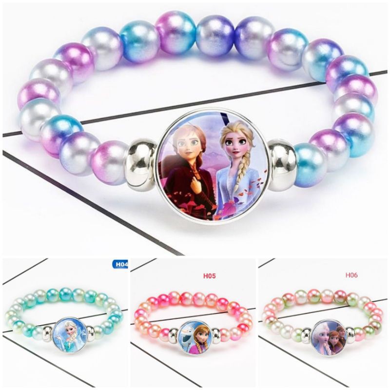 Vòng tay bé gái hoạt hình Frozen công chúa Elsa trang sức trẻ em Phụ Kiện Elsa