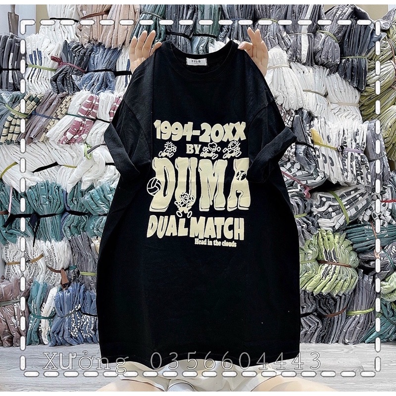 [ Rẻ vô địch ] Áo thun cotton tay lỡ dáng rộng unisex - DUMA 1994