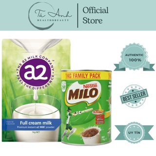 Sữa A2 Úc Nguyên Kem Tách Kem Kết hợp sữa MILO Dành Cho Mọi Lứa Tuổi Chính Hãng