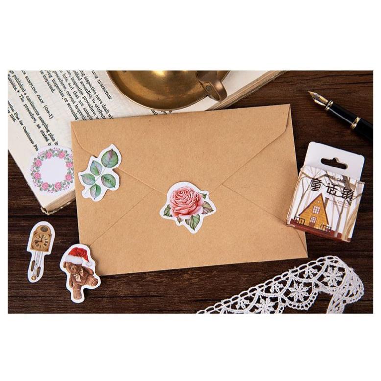 Bộ 46 Sticker Hàn Quốc Gia Đình dán trang trí E19