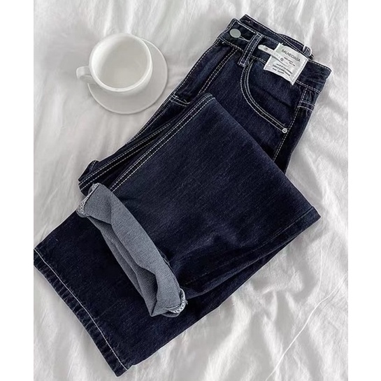 HÀNG CÓ SẴN | QUẦN DÁNG RỘNG DENIM XANH RETRO MỎNG NHẸ TAG BALNE