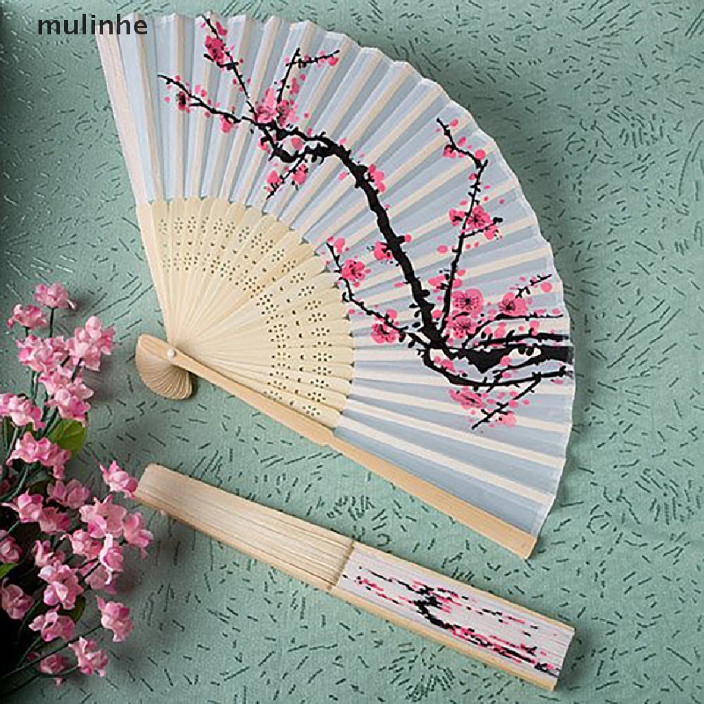 Quạt Xếp In Hình Hoa Anh Đào Dùng Làm Quà Tặng Đám Cưới