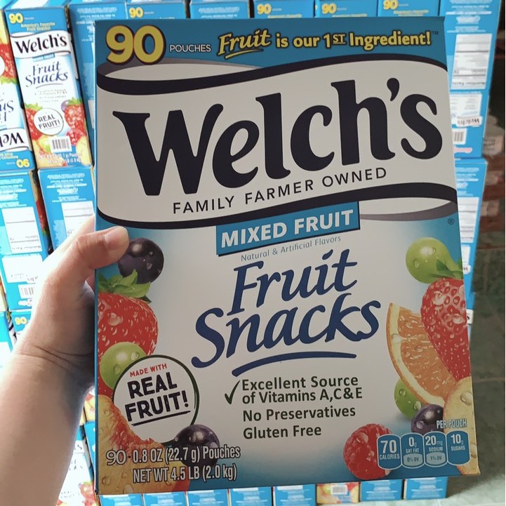Combo 40 bịch kẹo dẻo trái cây Welch’s Mixed Fruit - Date T5/2024