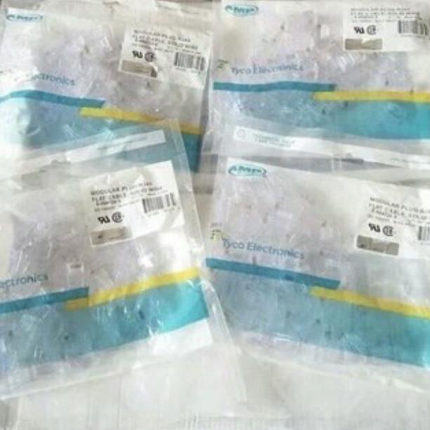 Set 50 đầu nối BBC 12Ju8Cl RJ 45 AMP chuyên dụng ❧