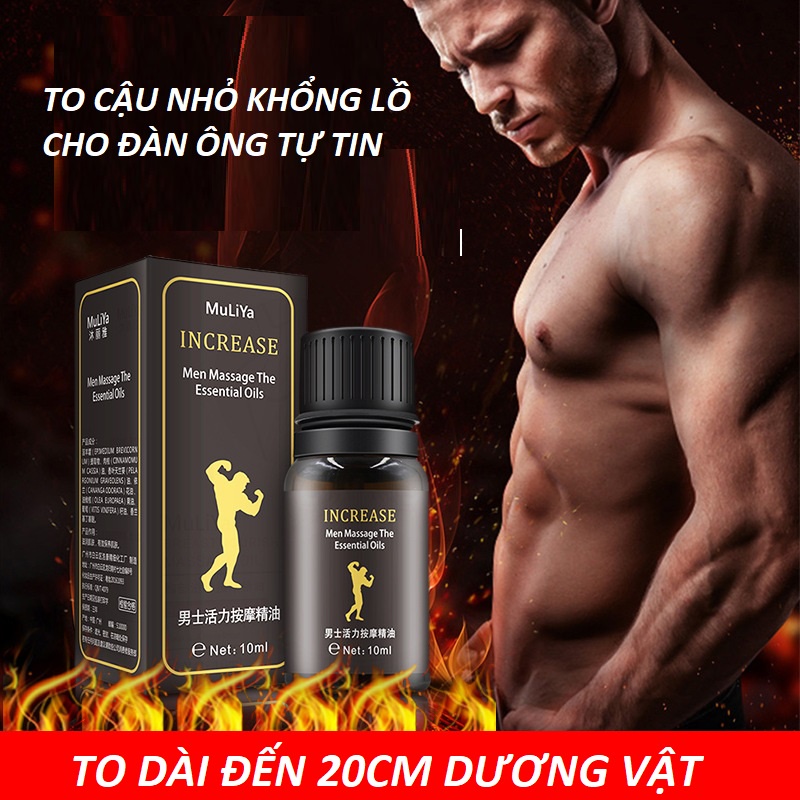 tinh dầu massa làm to cậu nhỏ dài đến 18-20cm khổng lồ tự tin yêu nàng