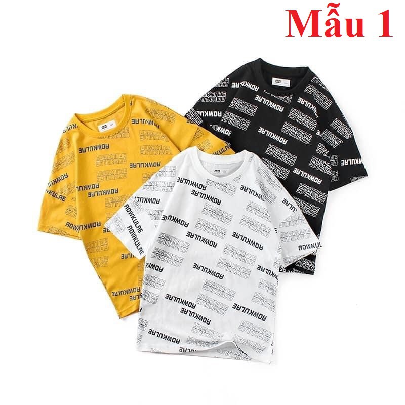 Áo thun cộc tay cho bé trai, áo phông ngắn tay chất cotton mềm mại thấm hút mồ hôi tốt size đại cho các bé từ 6-15 tuổi