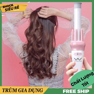 Máy uốn tóc xoăn xoay tự động 360 VIVID & VOGUE, máy làm tóc uốn xoăn tự động