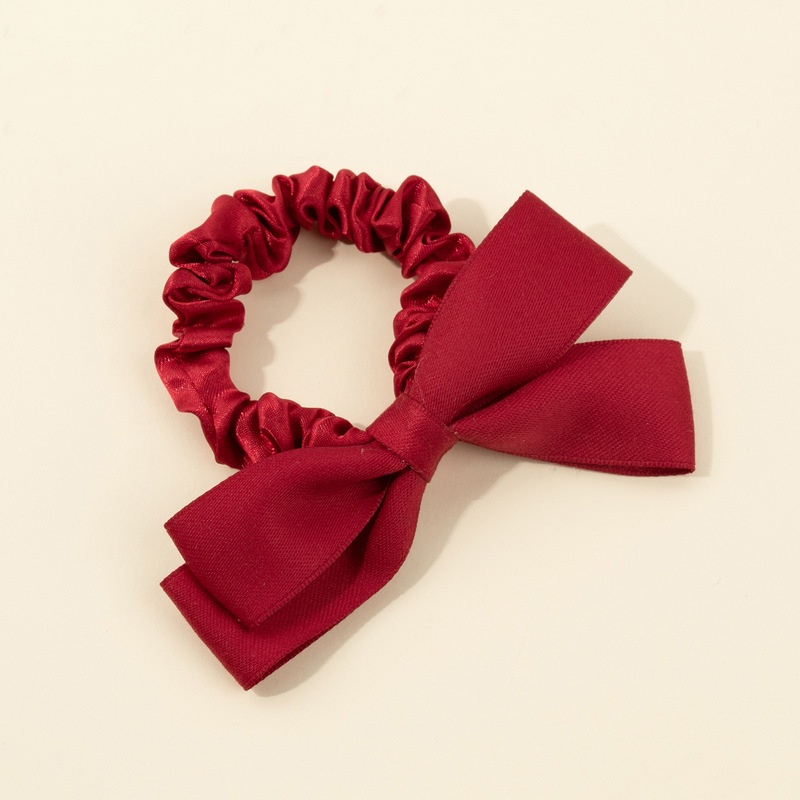 Dây buộc tóc cao su bản lớn thắt nơ dễ thương cho nữ