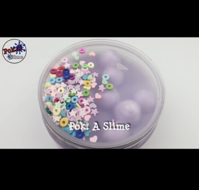 Slime Purple Pop - chất Thick Glossy &amp; Jumbo Floam