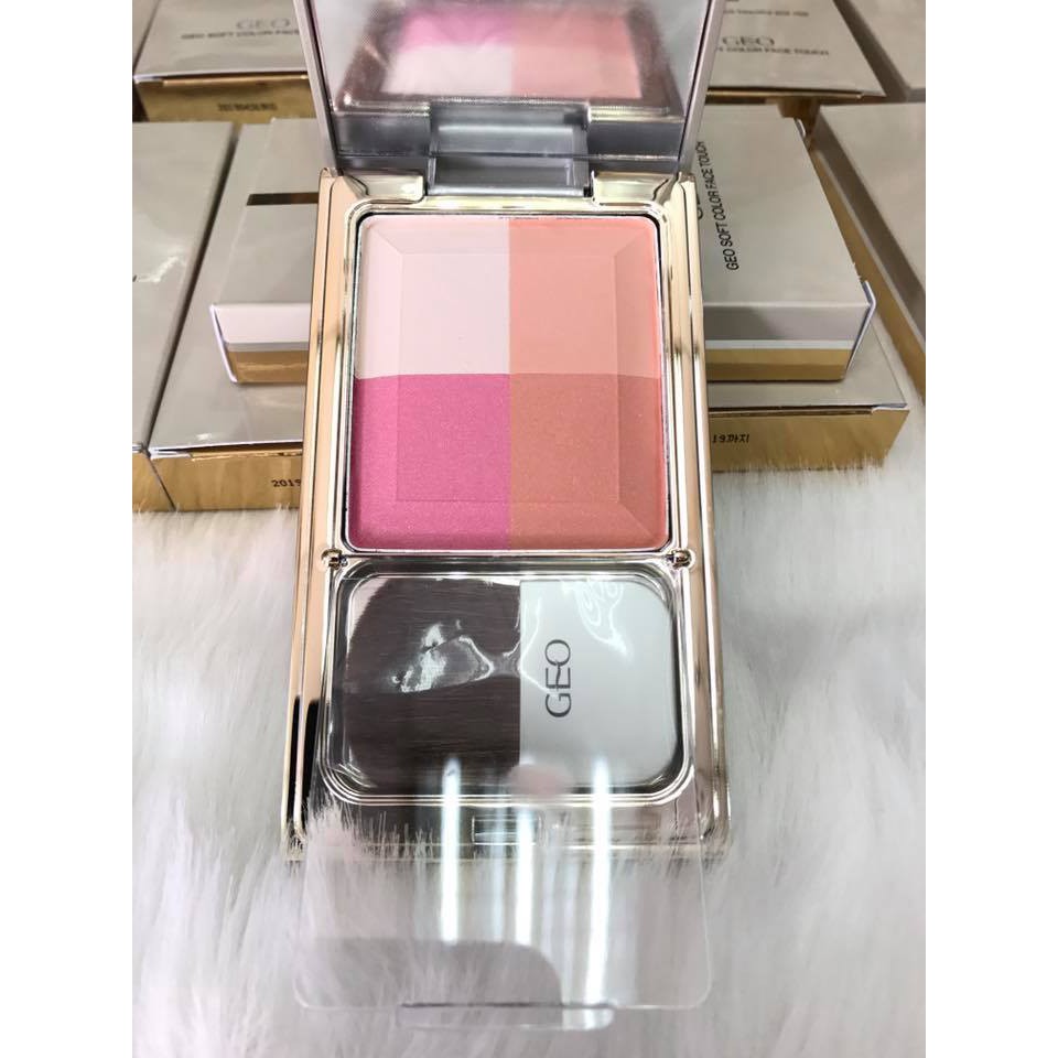 Phấn má hồng GEO Soft Color Face Touch - Hàn Quốc