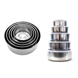 Bộ thố Inox 5 cái - Hộp đựng thực phẩm inox 5 cái ( Freeship Toàn Quốc )