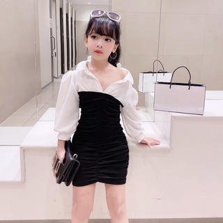 Sét Váy body kèm sơ mi cho bé( kèm video và ảnh khách mặc)