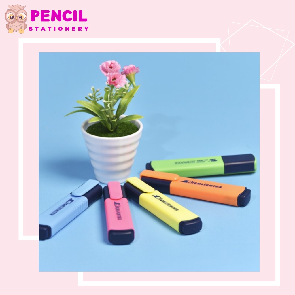 Bút Nhớ Highlight Đánh Dấu Thiên Long HL012, Bút Pastel Dạ Quang Nhiều Màu Cho Học Sinh, Văn Phòng