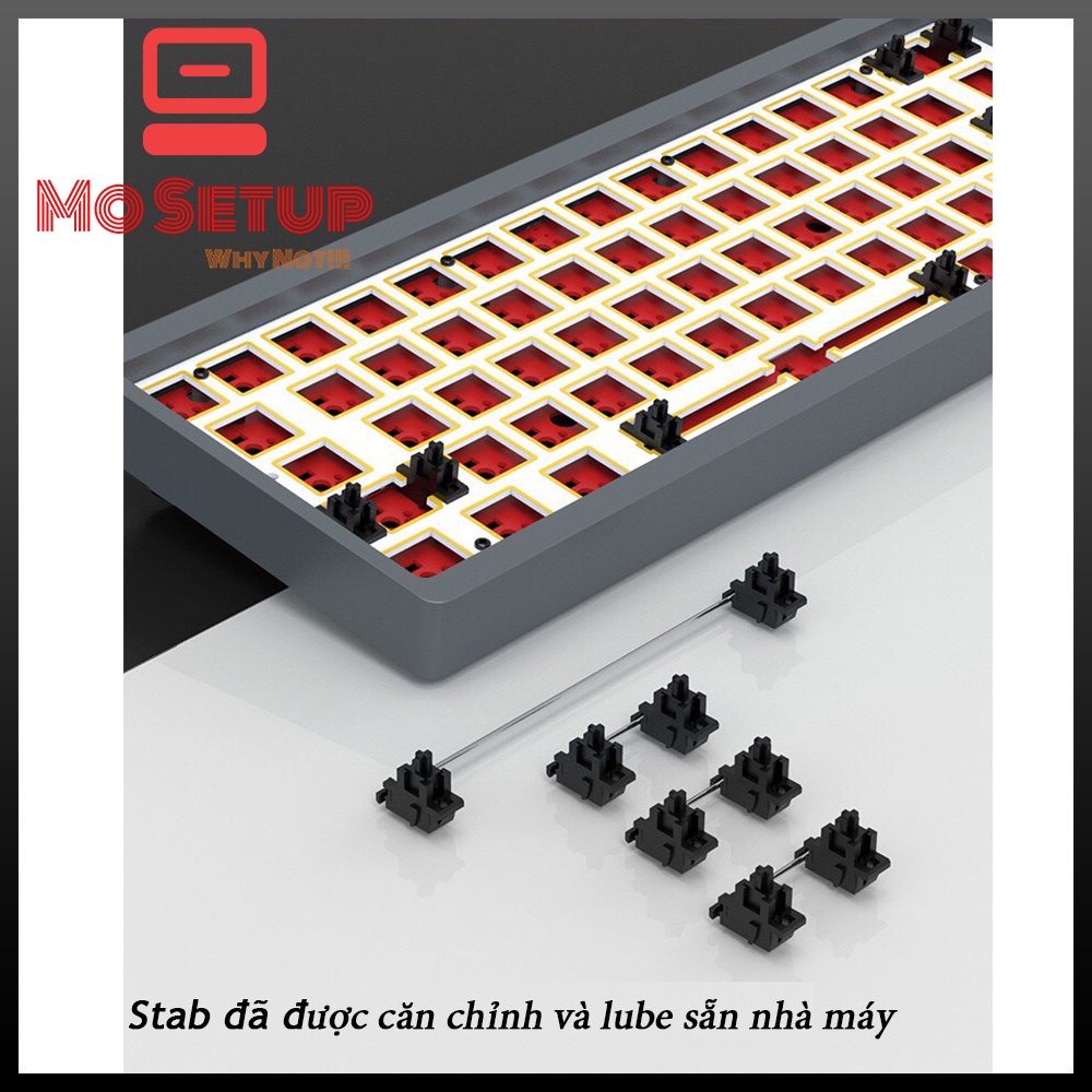 AC064 - KIT bàn phím cơ Nhôm CNC - Ajazz AC064 - Hotswap và 3 chế độ kết nối