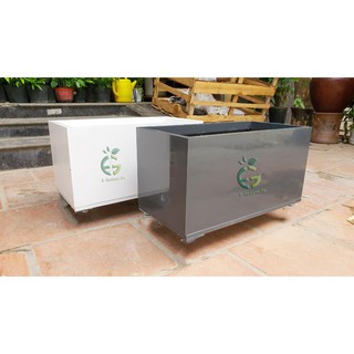 Chậu Composite Trơn Trồng Cây Hoa