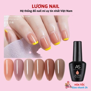 Sơn thạch As sơn móng tay gel tone thạch nâu cam nữ tính chai 15ml mã BLB