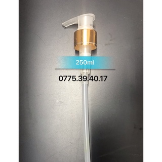 Nắp pum chai 250mL si Bạc/Vàng