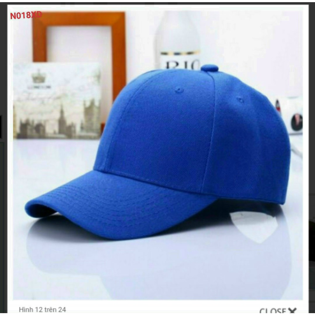 Nón lưỡi trai unisex chất liệu vải kaki nhiều màu trơn, phong cách Hàn Quốc mũ lưỡi trai dành cho nam nữ