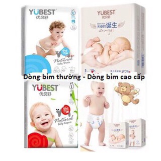 Bỉm YUBEST Angel / Natural nội địa Trung Quốc quần / dán đủ size S132/M108/L96/XL84/XXL72