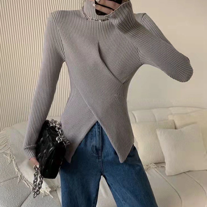 Áo Sweater Tay Dài Cổ Lọ Thời Trang Mùa Đông 2022 Cho Nữ