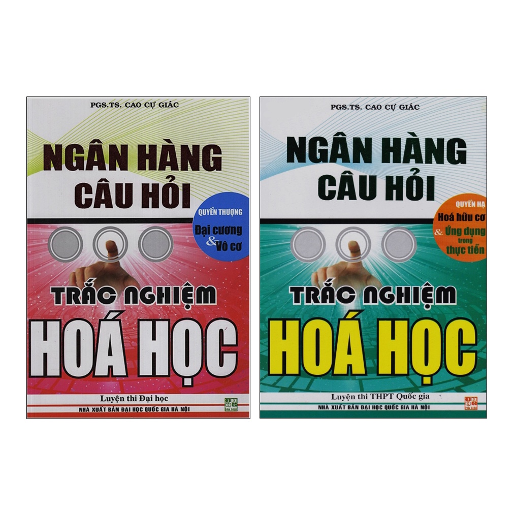 Sách – Combo Ngân hàng câu hỏi trắc nghiệm hóa học (Quyển thượng+Quyển hạ)