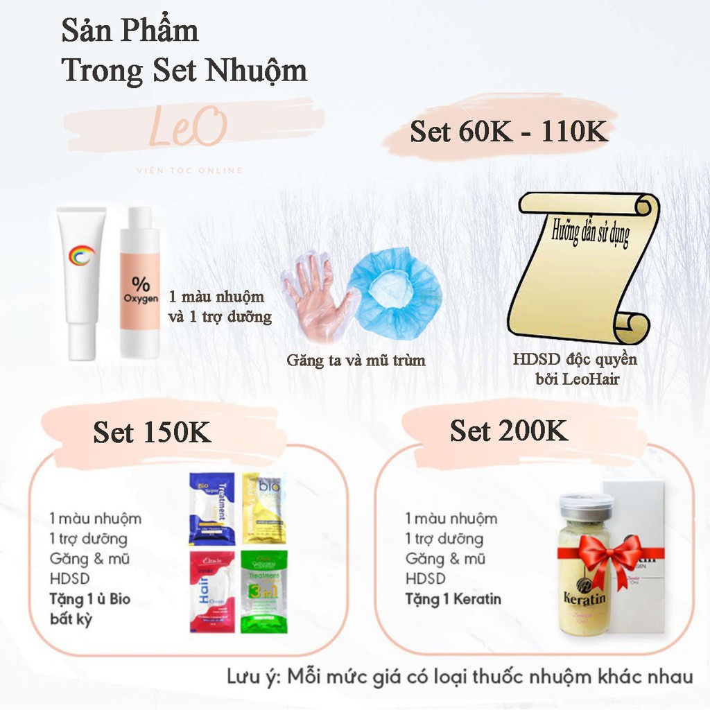 [người bán địa phương] Thuốc Nhuộm Tóc Màu XANH DƯƠNG ĐEN KHÓI không cần tẩy tóc  _LeoHair_ _Leo_