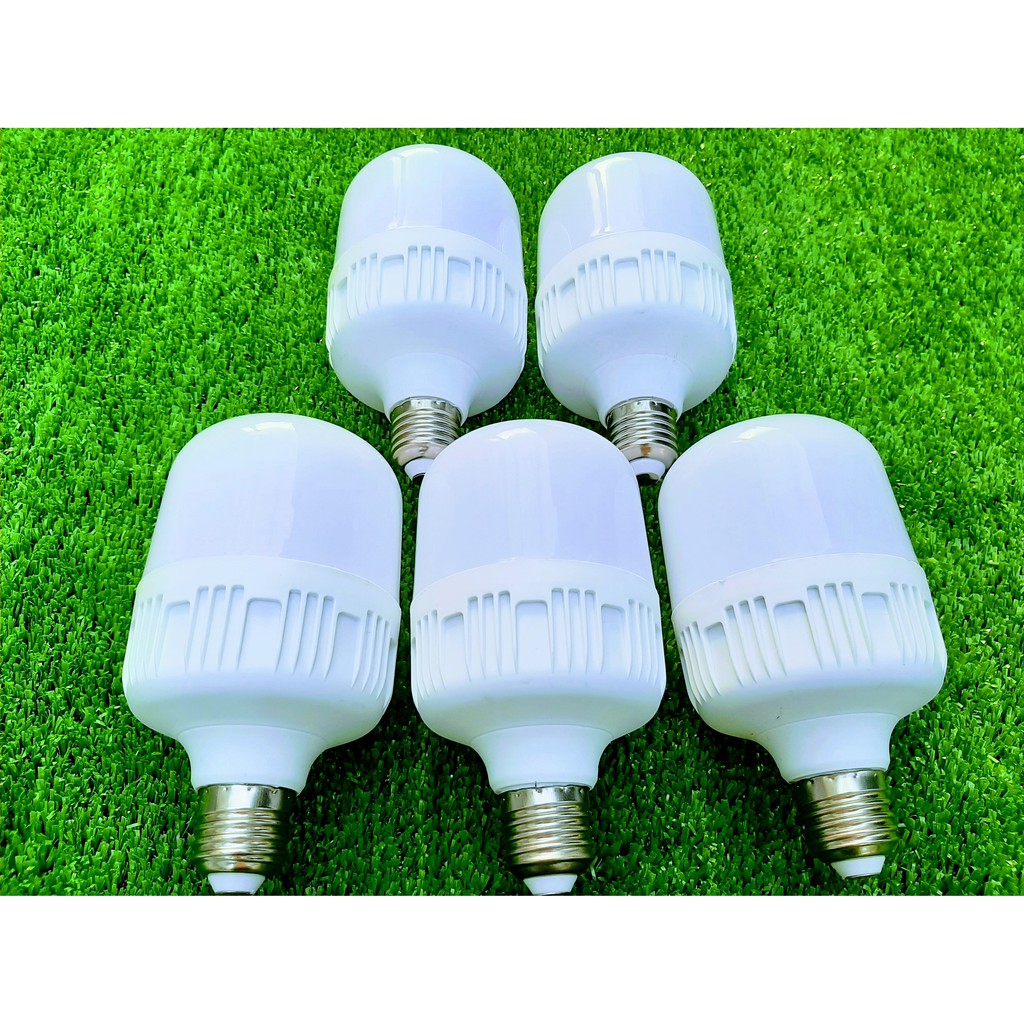 Combo 5 Bóng Đèn Led Búp Trụ 20W Ánh Sáng Trắng Siêu Tiết Kiệm Điện