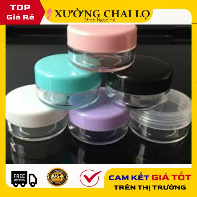 Hủ Chiết Mỹ Phẩm ❤ GIÁ RẺ NHẤT ❤ Hủ nhựa đựng kem tròn 3g,5g,10g,20g,30g,50g,100g, phụ kiện du lịch