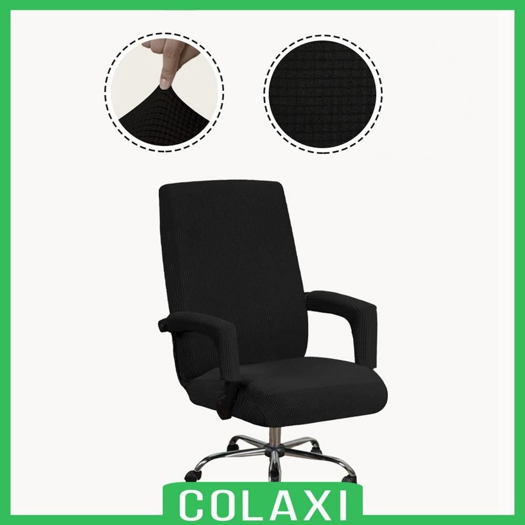 Home Office Chair Cover Split Slipcover Computer Rotating Desk Task Seat Cover