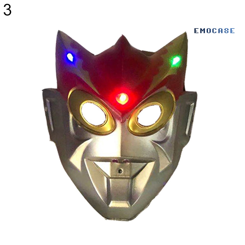 Mặt Nạ Hóa Trang Ultraman Có Đèn LED Độc Đáo Cho Bé