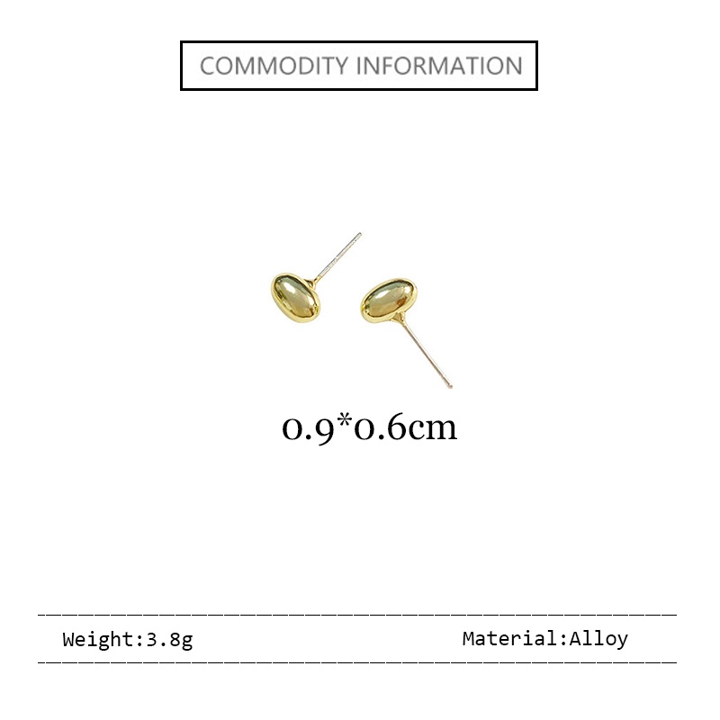 Bông Tai Mạ Bạc 925 Hình Hạt Đậu Thời Trang Hàn Quốc