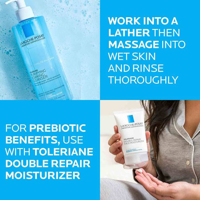 Sữa Rửa Mặt Da Dầu La Roche Posay Toleriane Purifying Foaming Cleanser 400ml