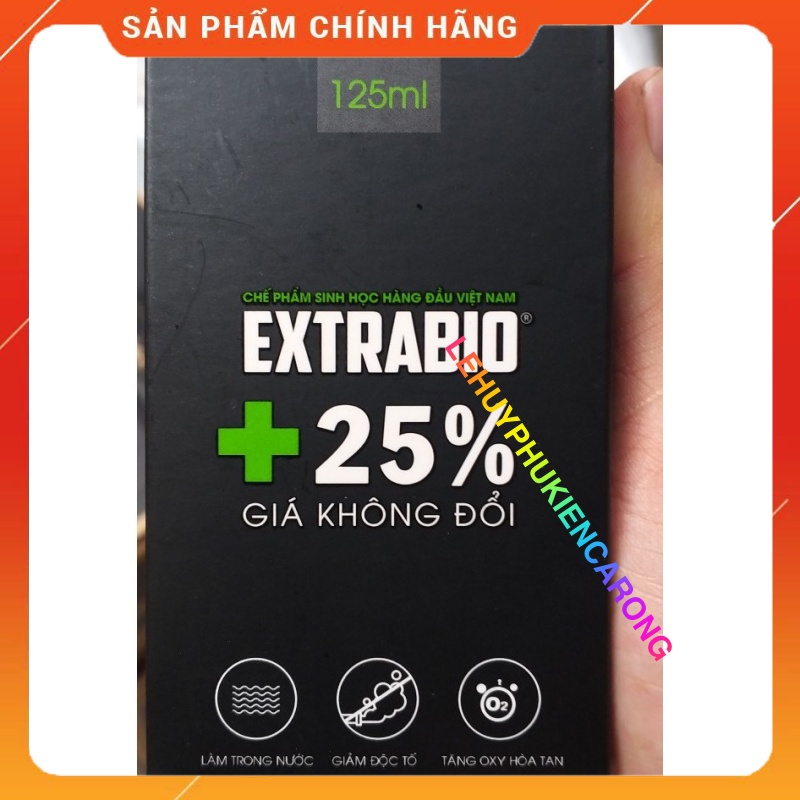 Vi Sinh bể cá Extra Bio chai dung tích 125ml 250ml 500ml 1Lit