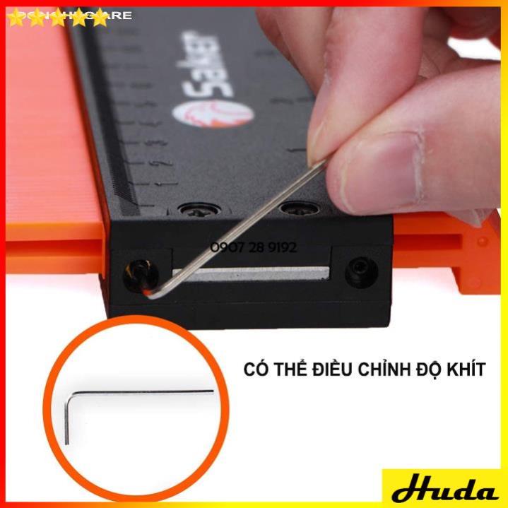 THƯỚC SAO CHÉP HÌNH DẠNG ĐA NĂNG ❤️CÓ KHÓA❤️ THƯỚC ĐO CẮT GẠCH LÁT NỀN DỤNG CỤ THI CÔNG GIẤY DÁN TƯỜNG THẢM LÓT SÀN