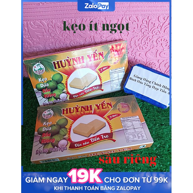 Combo 3 Hộp Kẹo dừa HUỲNH YẾN 300g 3 Vị ít ngọt