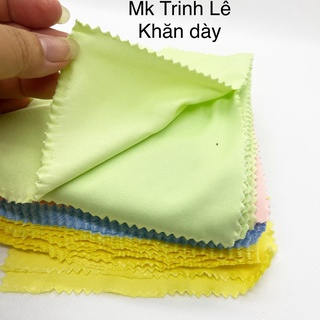Khăn lau mắt kính cận chuyên dụng dày mịn14.5*14.5- khăn lau điện thoại, lau laptop,.