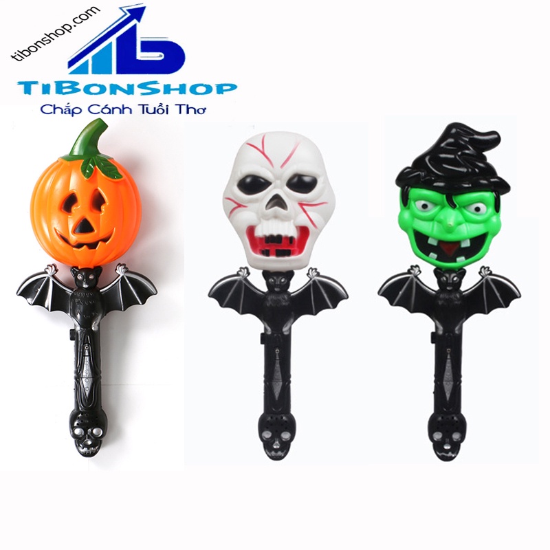 Cây Đũa Phép Kinh Dị  Đèn,Cười Âm Thanh -Đồ chơi Halloween