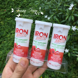 VIÊN SẮT NGẬM BỔ MÁU IRON MELTS Úc