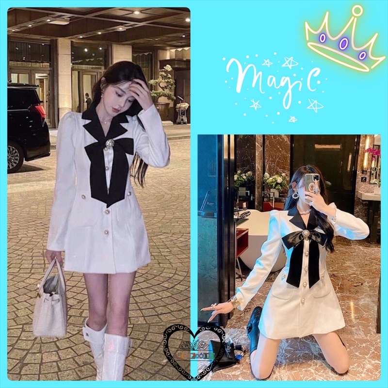 Váy thắt nơ siêu xinh siêu sang cho bạn gái