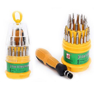 (Freeship 50K) Bộ tuốc nơ vít đa năng 31 đầu kích thước nhỏ gọn chất liệu thép không gỉ bền chắc