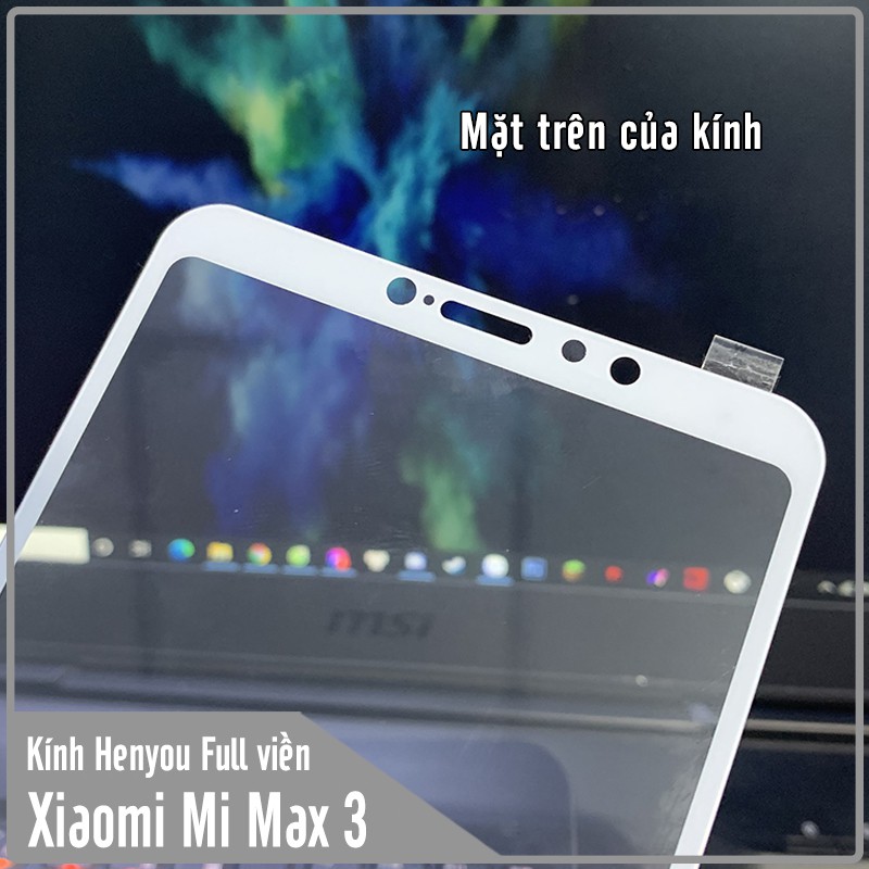 Cường lực Xiaomi Mi Max 3 Full viền HENYOU